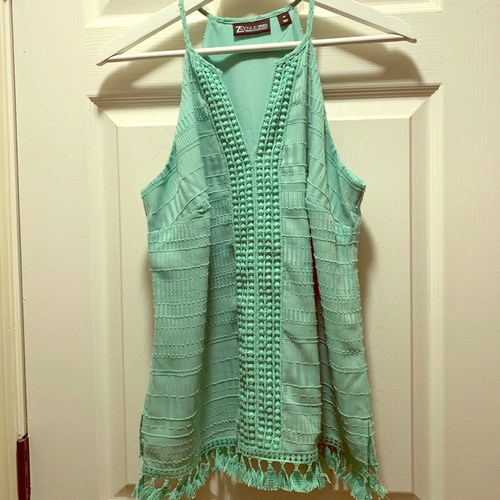 Teal tank top